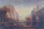 Albert Bierstadt Lake in the Yosemite Valley Sweden oil painting reproduction